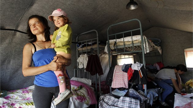 Uprchlick tbor nedaleko Rostova na Donu (22. ervna 2014)