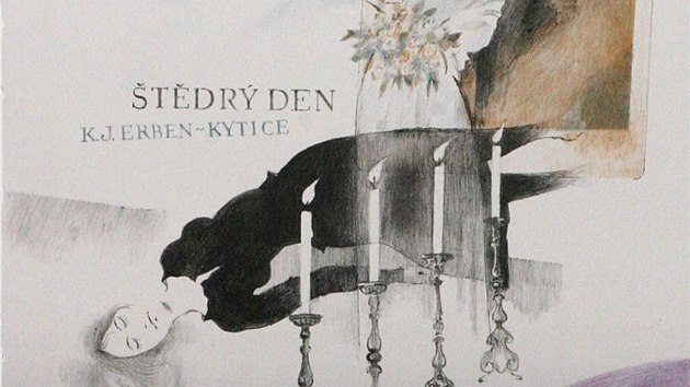 Ji Such: Kytice - tdr den (litografie)
