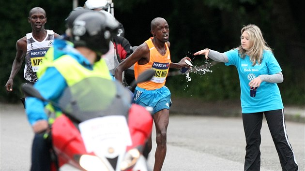 Geoffrey Ronoh na trati Olomouckho plmaratonu