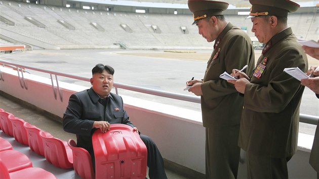 Severokorejsk vdce Kim ong-un (27. 6. 2014).