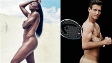 Venus Williamsová a Tomá� Berdych pózují pro �asopis ESPN.