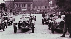 Závod Lochotínský okruh - 1934, repro z knihy Karla Peláka Plze s vní benzínu.