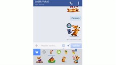 Obrázkové nálepky najdete také v mobilním Facebooku a jeho messengeru.