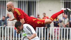 Momentka z p�ípravného utkání Dukla vs. P�íbram