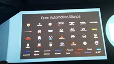 Automobilky, které se pidaly do aliance spolu se spoleností Google.