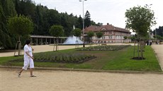 Lázeský park v Luhaovicích proel v roce 2014 velkou obnovou.