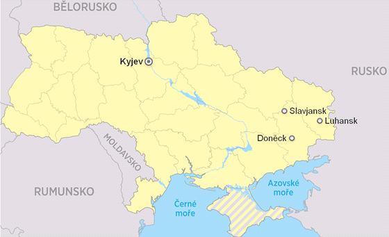 MAPA: Povstalci obviuj Kyjev z pouit chemickch zbran pi ostelovn