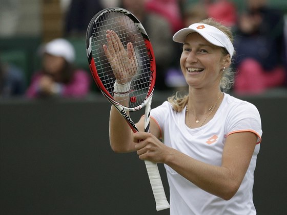 Ruska Jekatina Makarovová slaví postup do tvrtfinále Wimbledonu
