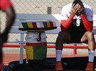 Kevin-Prince Boateng krátce ped svým nuceným odletem z mistrovství svta v...