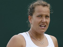 JO! esk tenistka Barbora Zhlavov-Strcov se raduje v utkn s Dnkou...