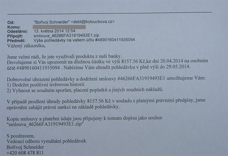 Podvodný email, kvli kterému ena pila o 400 tisíc korun.