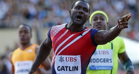 Americký sprinter Justin Gatlin