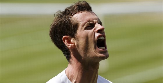 VZTEK. Britský tenista Andy Murray byl ve tvrtfinále Wimbledonu hodn...
