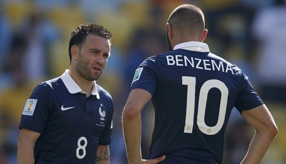 Karim Benzema a Mathieu Valbuena