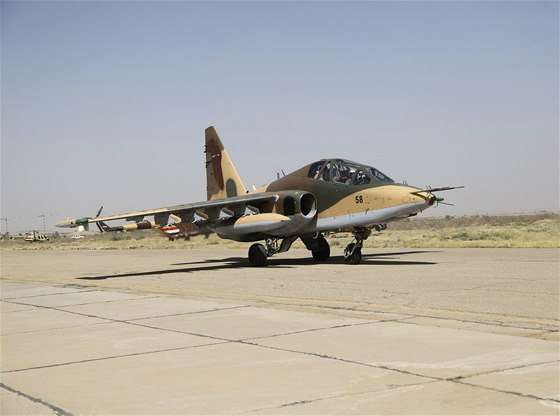 Bojový letoun Su-25. (ilustraní snímek)