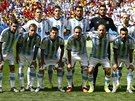 Argentinská základní sestava pro tvrtfinále MS proti Belgii.