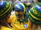 Braziltí fanouci ped semifinálovou bitvou na mistrovství svta proti Nmecku.