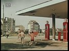 Benzínová pumpa vedle autobusového nádraí byla zachycena ve filmu Puna a...