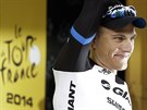 Marcel Kittel slaví vítzství ve tetí etap Tour de France