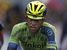 Alberto Contador v cíli páté etapy Tour de France