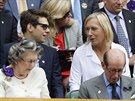 Finále enské dvouhry na Wimbledonu si nenechala ujít ani Martina Navrátilová...