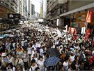 Desetitisíce obyvatel Hongkongu protestují v ulicích za demokracii a pímou...