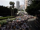 Desetitisíce obyvatel Hongkongu protestují v ulicích za demokracii a pímou...