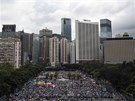 Desetitisíce obyvatel Hongkongu protestují v ulicích za demokracii a pímou...