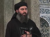 Vůdce Islámského státu Abú Bakr Bagdádí promluvil v mešitě v severoiráckém...