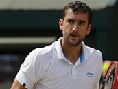 Chorvatsk tenista Marin ili hraje ve tvrtfinle Wimbledonu proti...