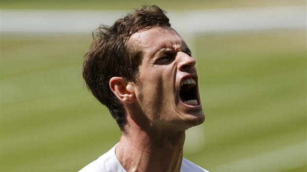 VZTEK. Britský tenista Andy Murray byl ve tvrtfinále Wimbledonu hodn...