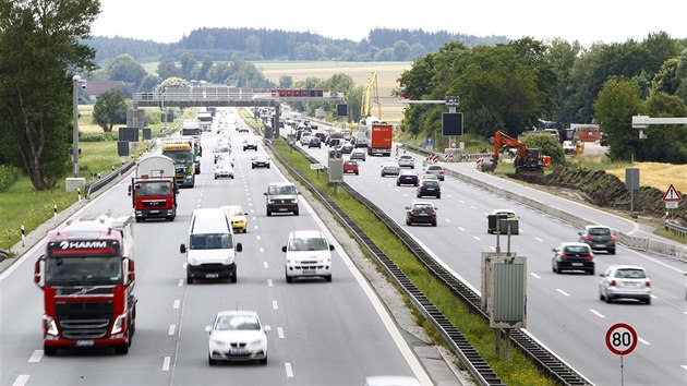 Nmecká dálnice A9 na severu Mnichova. (ilustraní foto)