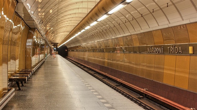 Takhle vypadala stanice metra Národní třída ještě před dvěma lety.