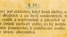 § 10 Sluební instrukce pro etnictvo