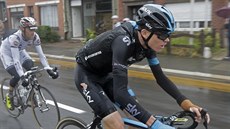 Chris Froome po svém prvním pádu v páté etap Tour de France