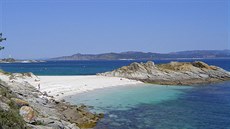 Playa de Vinos, ostrov Faro, Islas Cíes, Galicie, panlsko