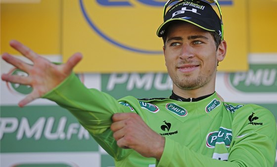 ZELENÝ DRES NAD ETAPY? Slovenský cyklista Peter Sagan se zatím v etapových