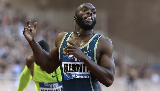 Lashawn Merritt na  mítinku Diamantové ligy v Monaku. 