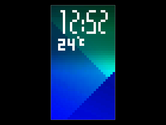 Screenshot vylepšené aplikace HTC Dot View