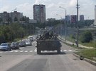 Obrnná technika proruských separatist v Doncku (11. ervence 2014)