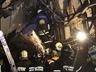 Moskevtí hasii na míst havárie metra (14. ervence 2014)