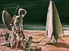 lovk na Marsu v pedstav kreslíe americké NASA v roce 1963.