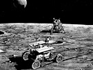 Przkumné vozidlo MOLAB (Mobile Lunar Laboratory) mlo nést hermetizovanou...