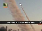 Video zachycuje rakety dopadající na Izrael