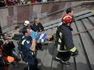 Zásah záchraná v moskevském metru