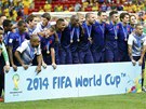 BRONZOVÍ. Nizozemtí fotbalisté porazili v souboji o tetí místo domácí