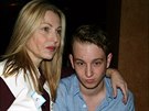 Tatum ONealová a její syn Kevin McEnroe (New York, 1. února 2009)