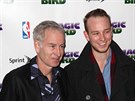 John McEnroe a jeho syn Kevin (New York, 11. dubna 2012)