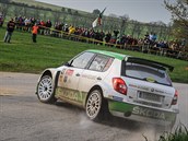 Fabia S2000 na Rally esk Krumlov 2014. Posdka Esapekka Lappi - Janne Ferm...