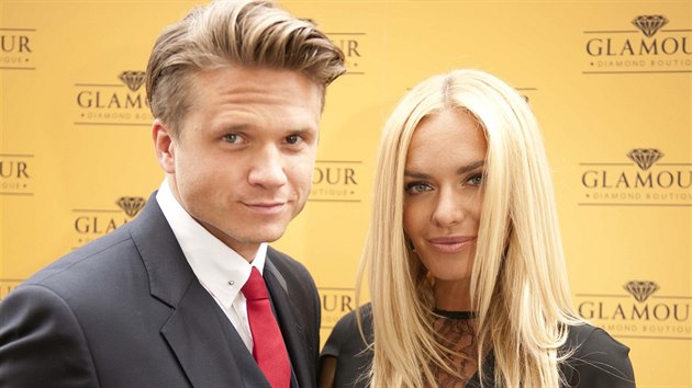 Ond�ej Brzobohat� a Ta��na Kucha�ov� na filmov�m festivalu v Karlov�ch Varech (2014)